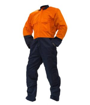 Bison Orange/Navy Day Only Cotton Overall