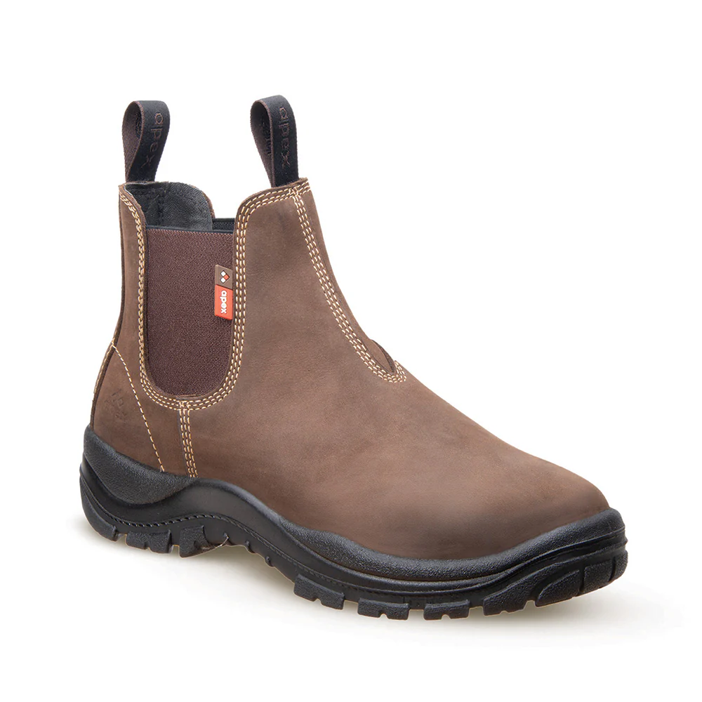 Brown slip on apex boot