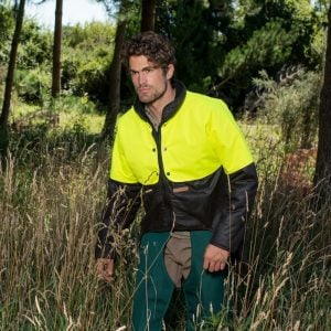 Long sleeve hivis oilskin