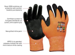 Razor X550 Cut 5 Nitrile Glove