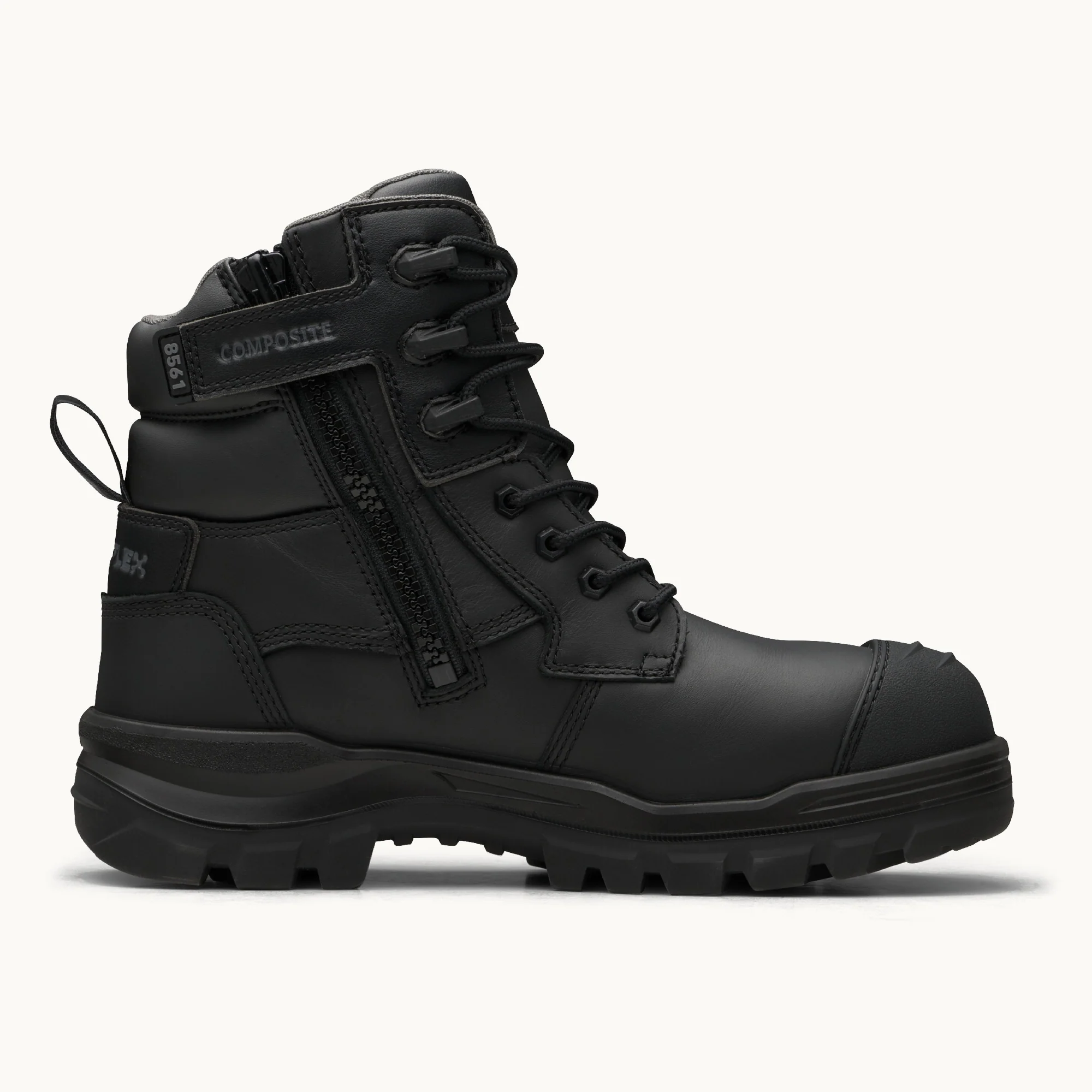 Black 8561 blundstone zip boot