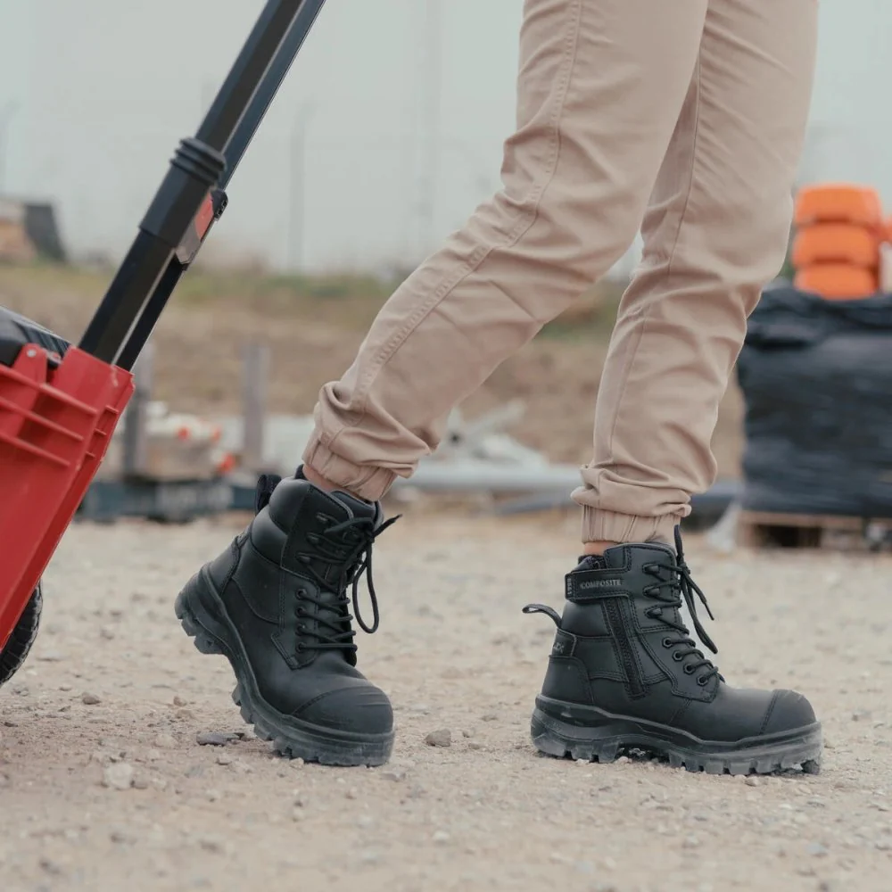 8561 2 8561 black boot being worn
