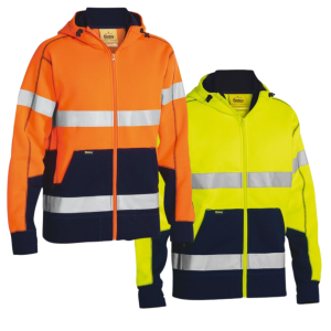 Bisley Taped Hivis Fleece Zip Hoodie (BK6819T)
