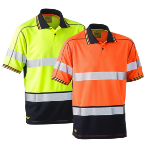 Bisley Taped Hivis Polyester Work Polo (BK1219T)