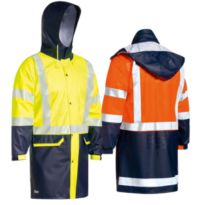 Bisley Taped Hi Vis Stretch PU Rain Coat (BJ6935HT)
