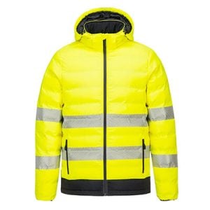 PORTWEST Yellow Hivis Taped Heated Jacket