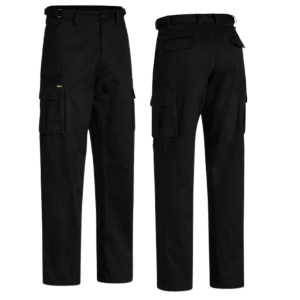 BISLEY Cargo Work Pant Cotton Black (BPC6007)